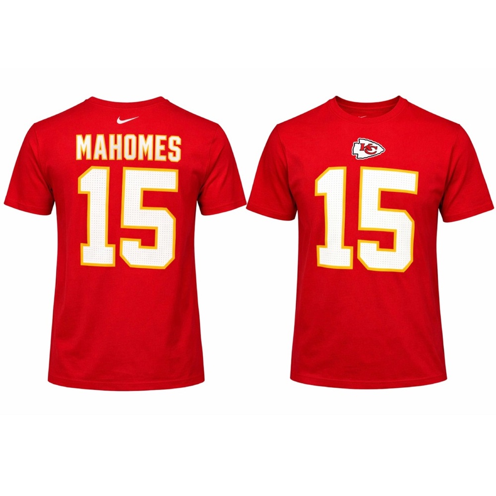 SOLDNike Kansas City Chiefs Patrick Mahomes #15 Graphic Short Sleeve Crewneck T